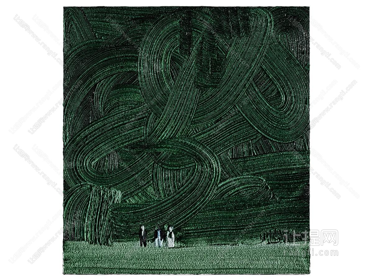现代装饰挂画 肌理画
