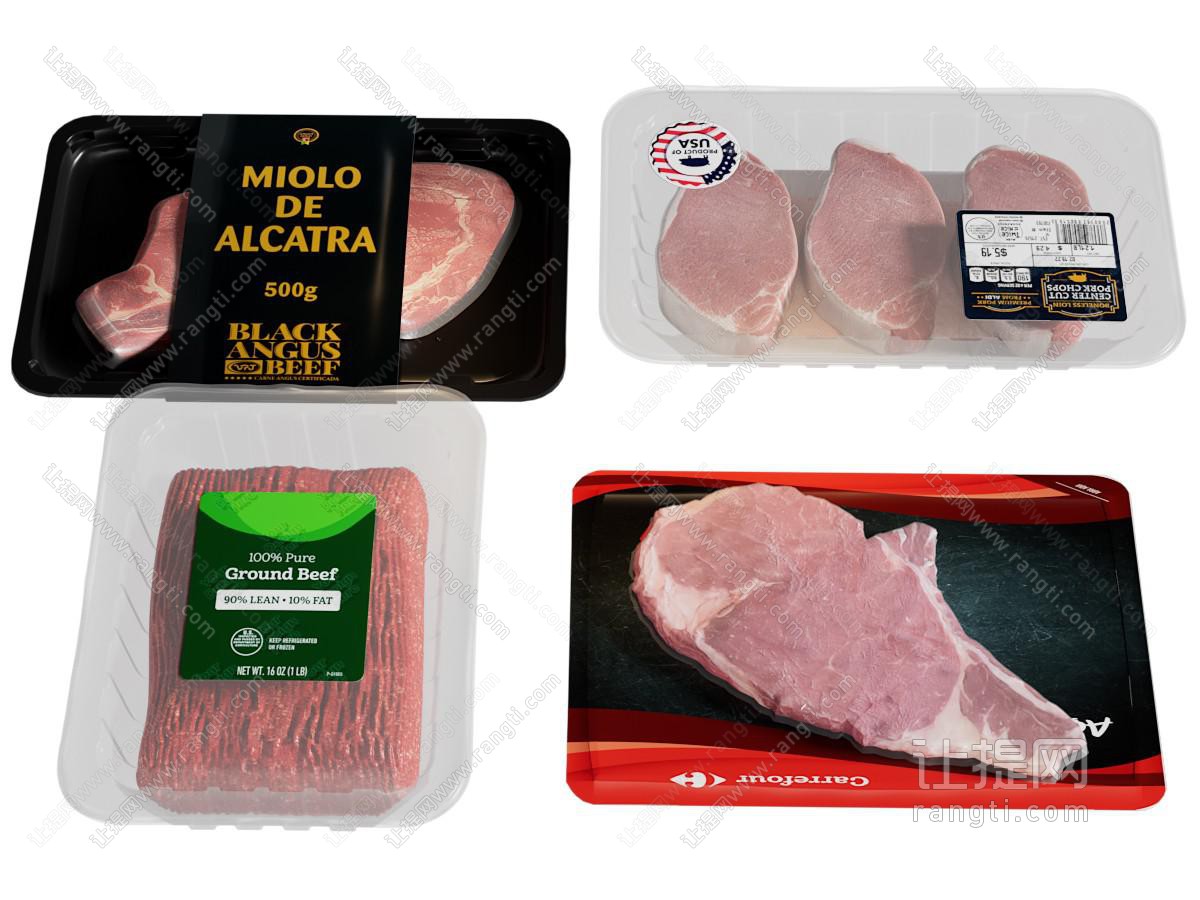现代牛肉 盒装生鲜