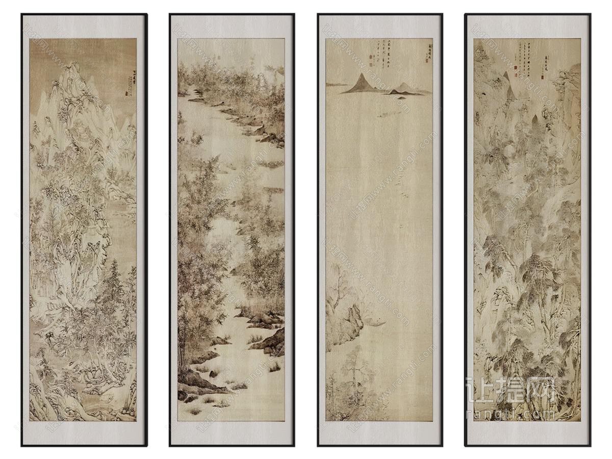 新中式装饰挂画