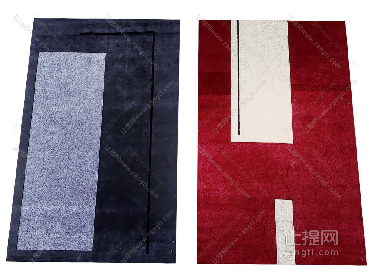 现代长方形地毯