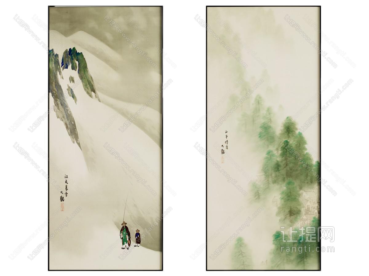 新中式装饰挂画