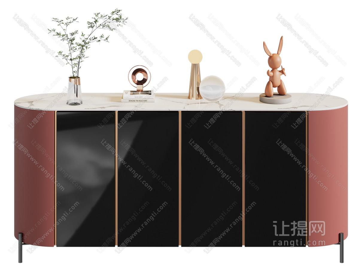 现代轻奢玄关柜 边柜
