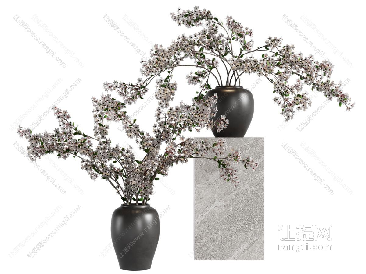 现代花瓶花卉