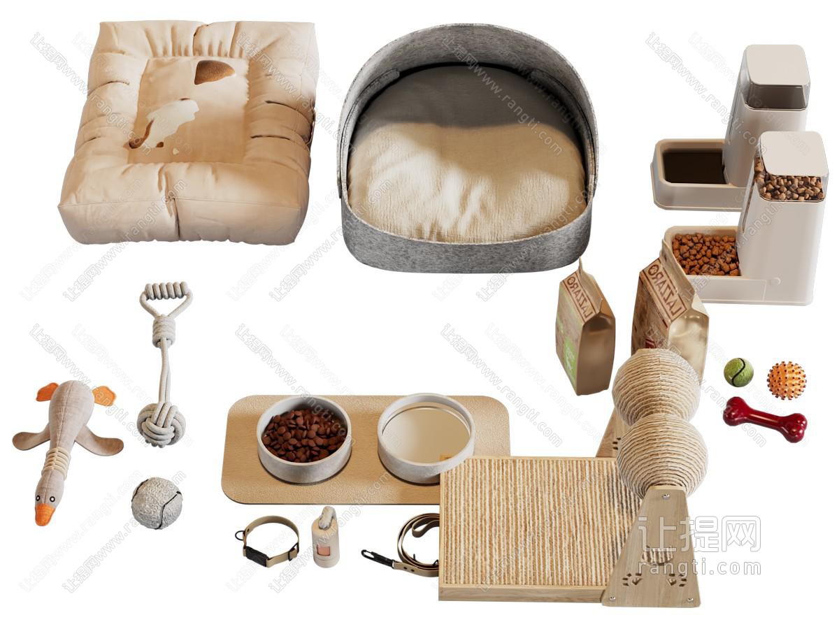 现代猫窝 猫粮 宠物玩具 生活用品