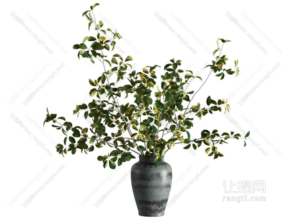 现代花瓶花卉