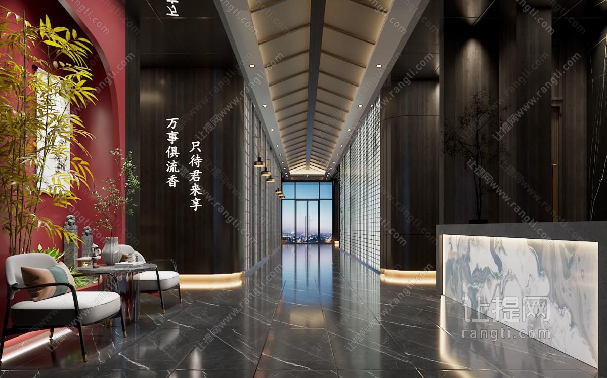 中餐厅走廊 过道