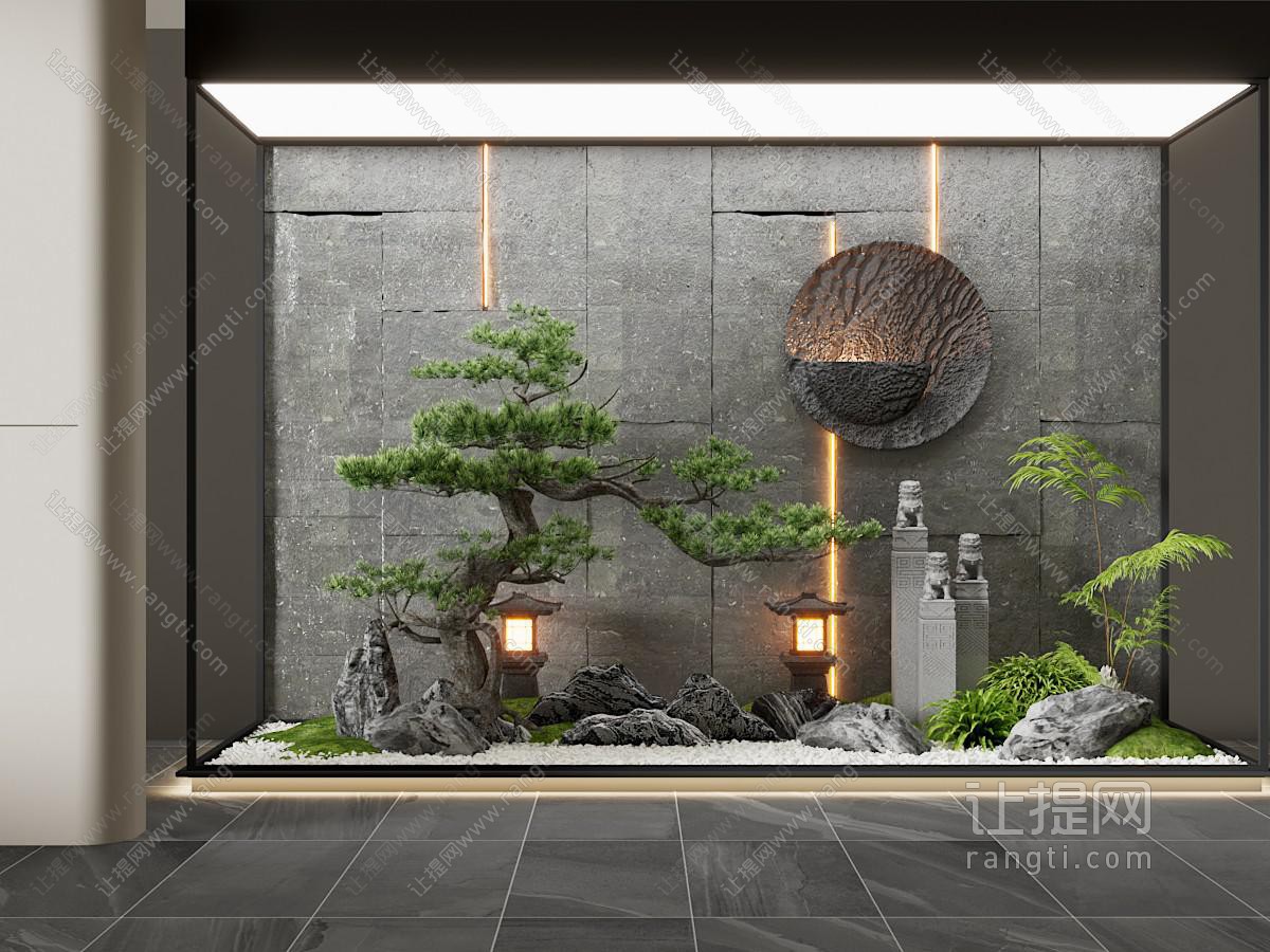 新中式室内景观