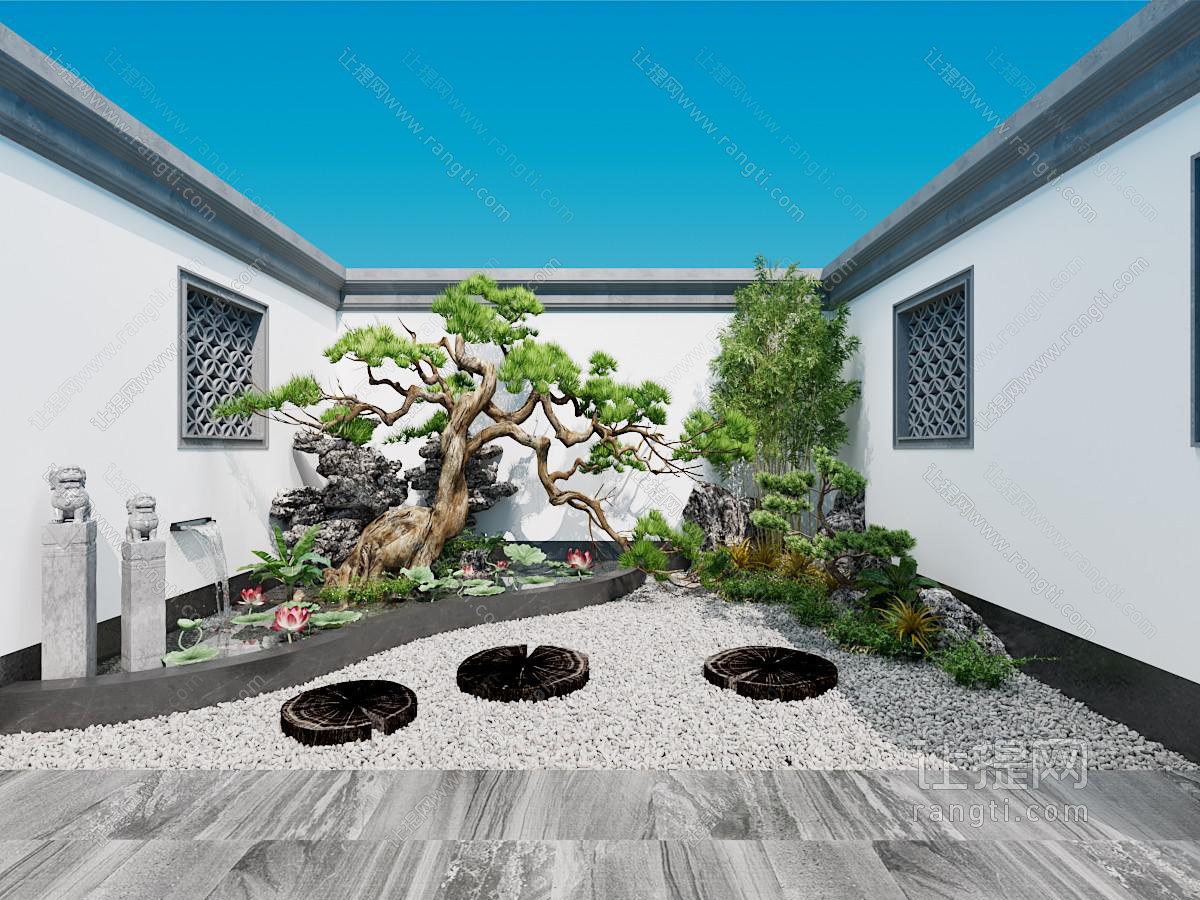 新中式庭院景观