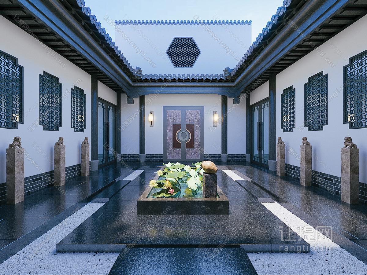 中式古建庭院