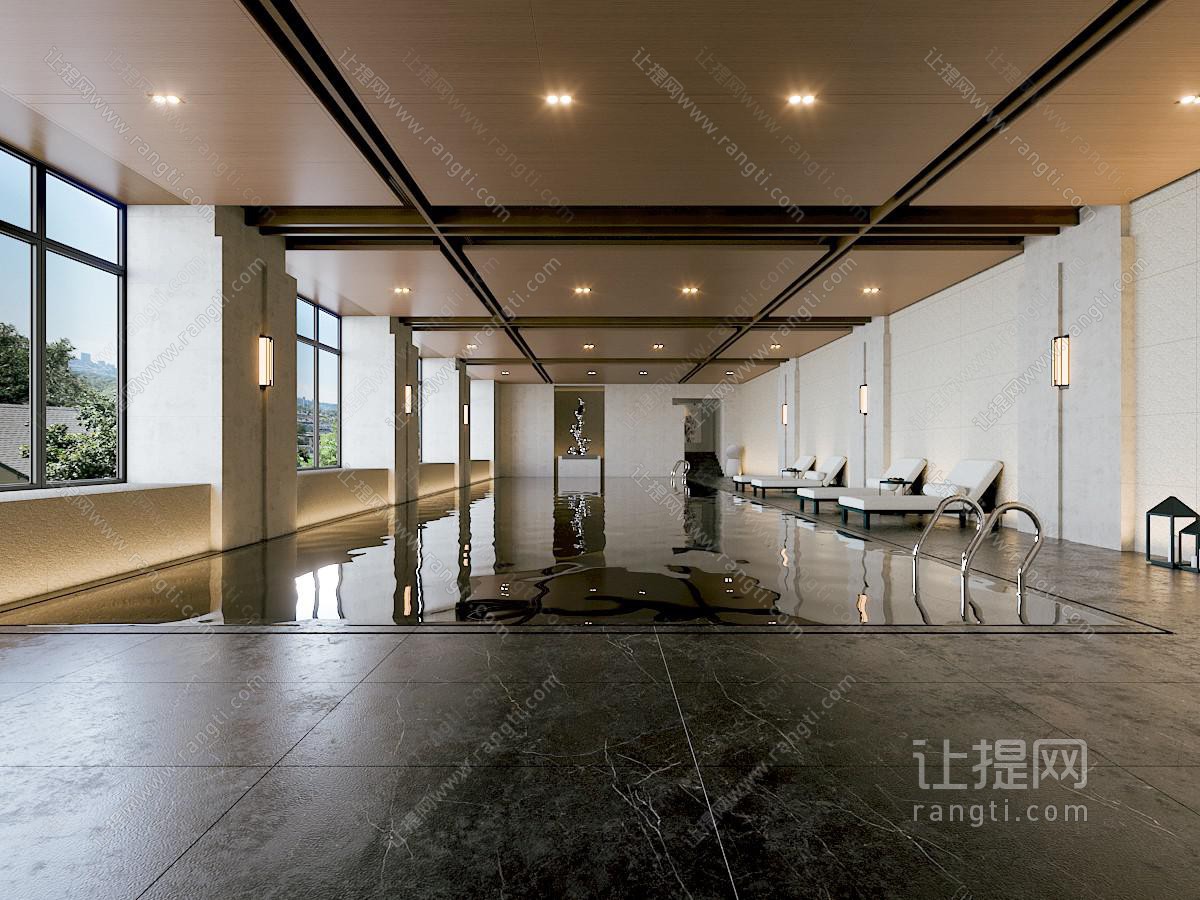 现代酒店泳池