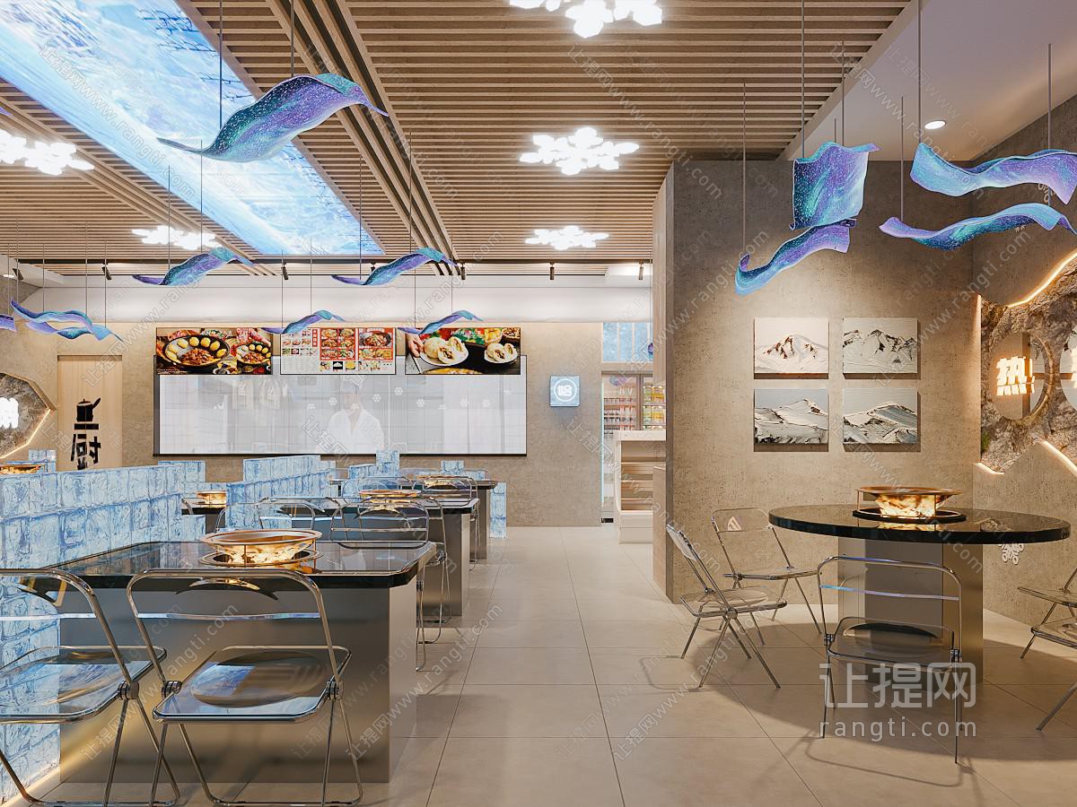 冰火锅店 东北铁锅炖 热辣滚烫