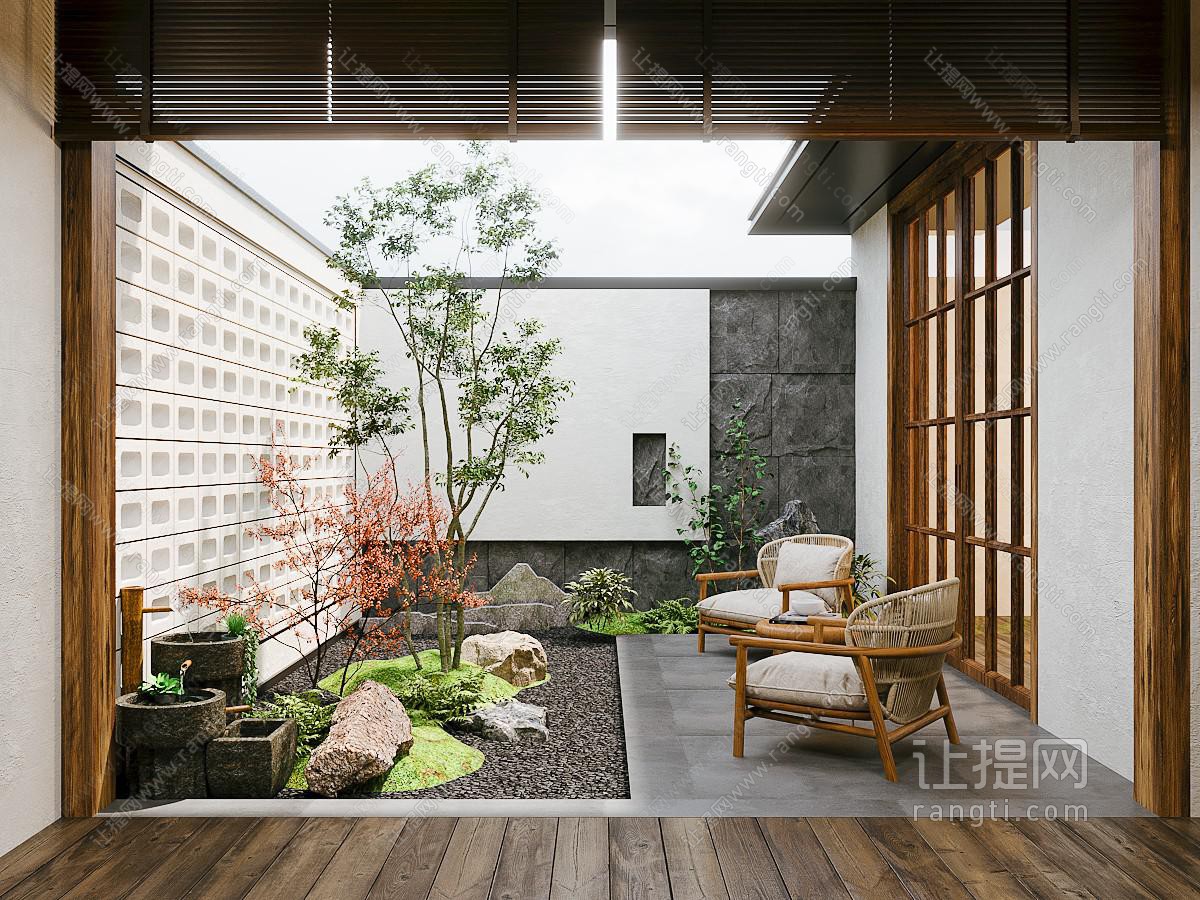 新中式庭院 天井花园