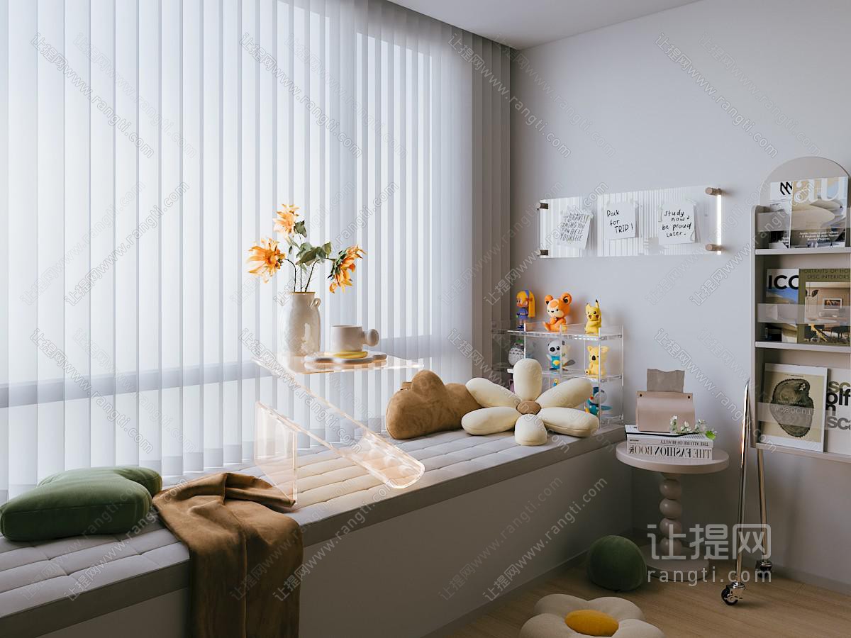 现代奶油风飘窗 抱枕