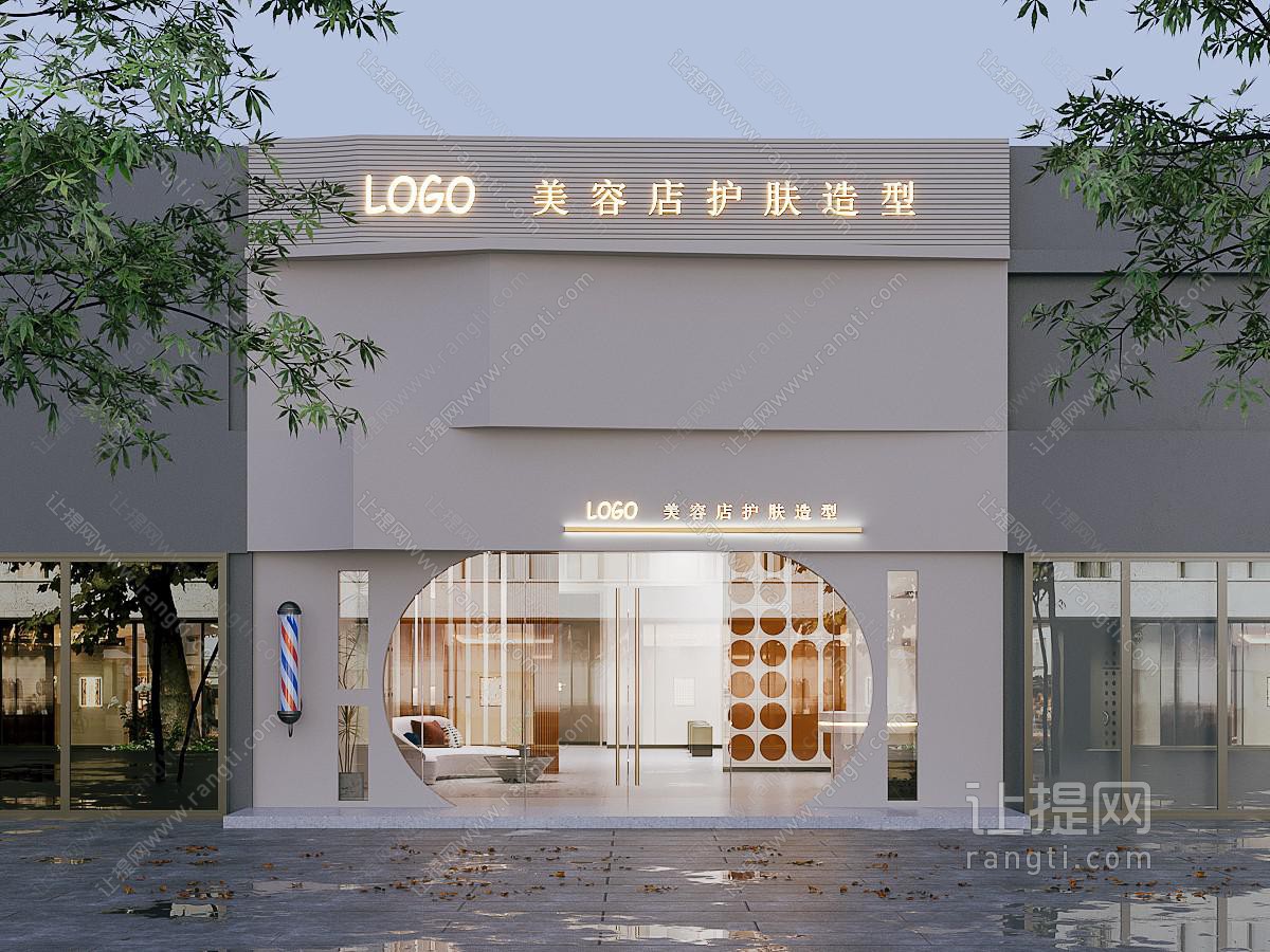 现代理发店门头 门面