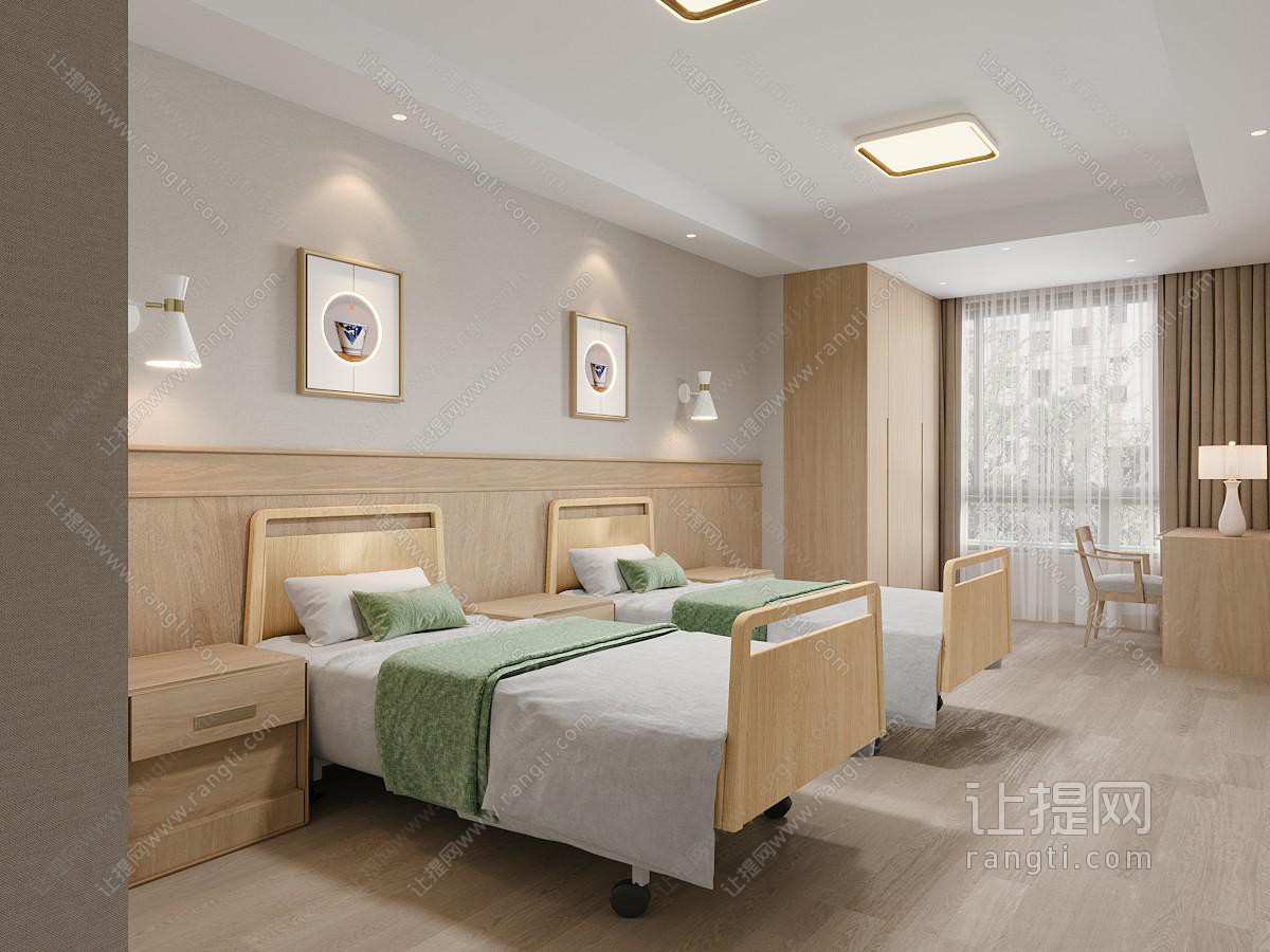 新中式养老院双人间