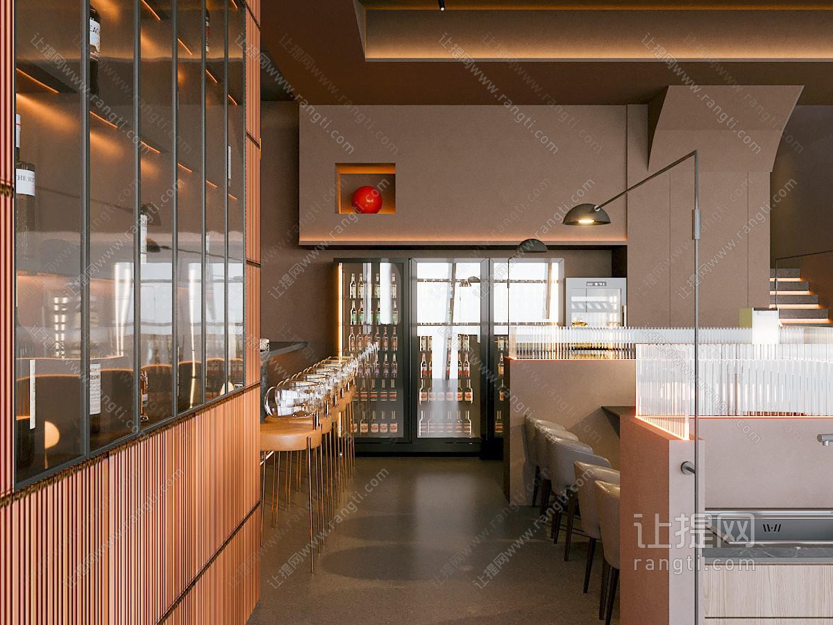 现代饭店餐馆就餐区