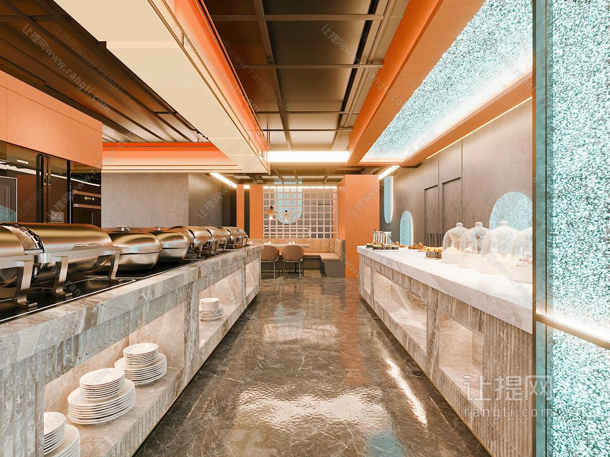 现代自助餐厅
