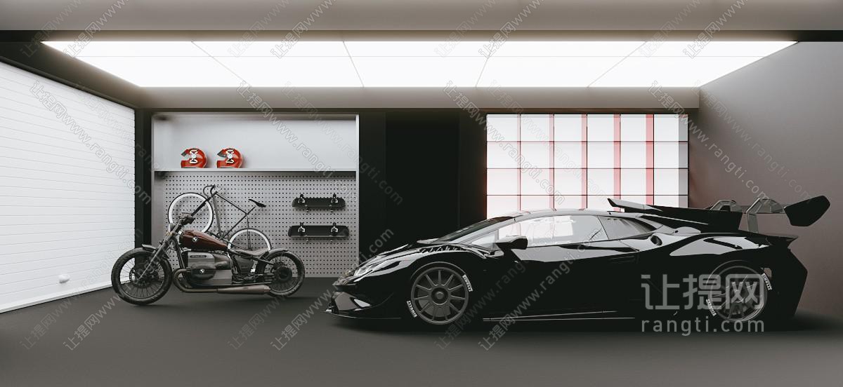 现代工业车类展厅 汽车 车库 车