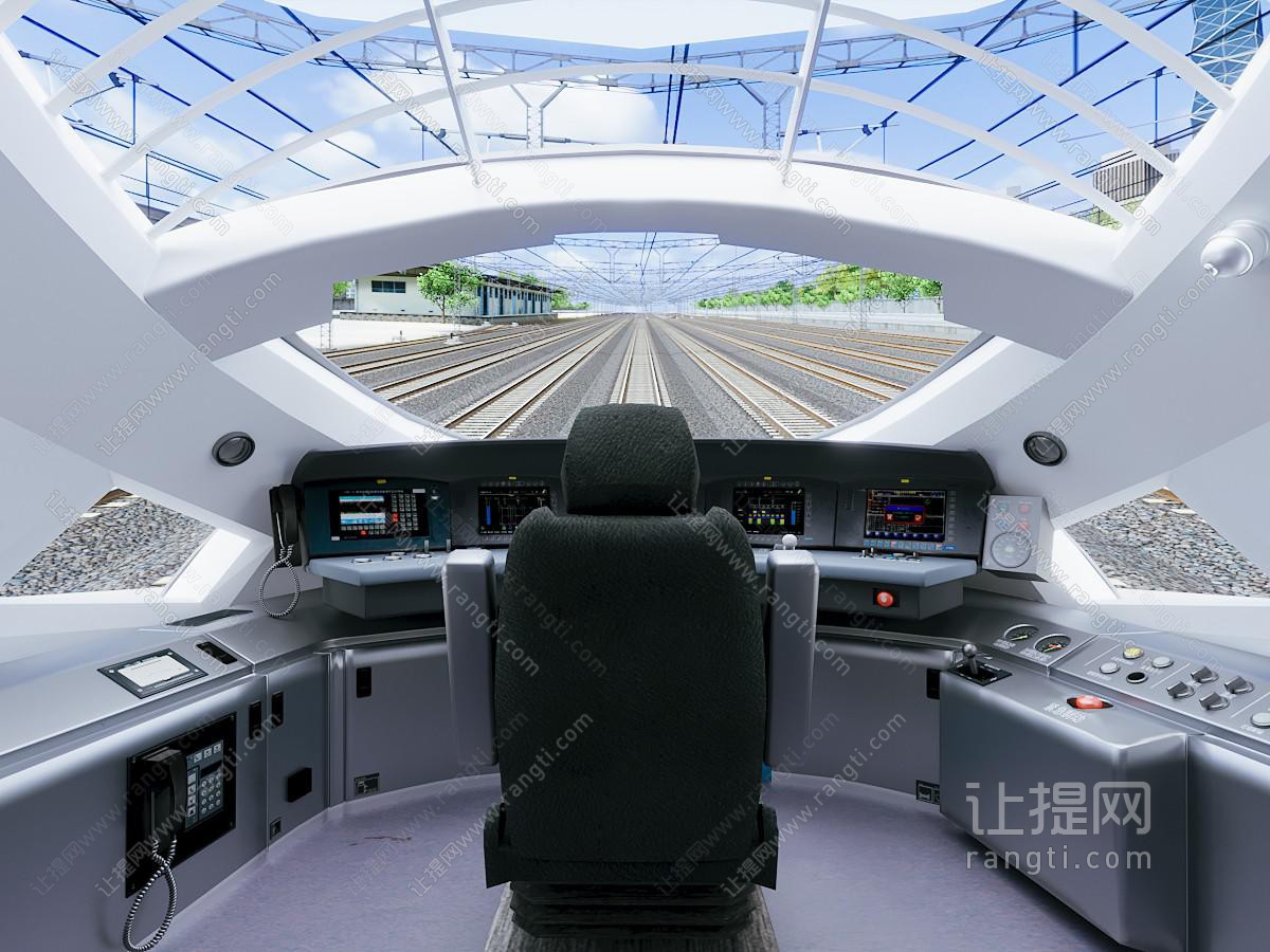 现代火车高铁动车