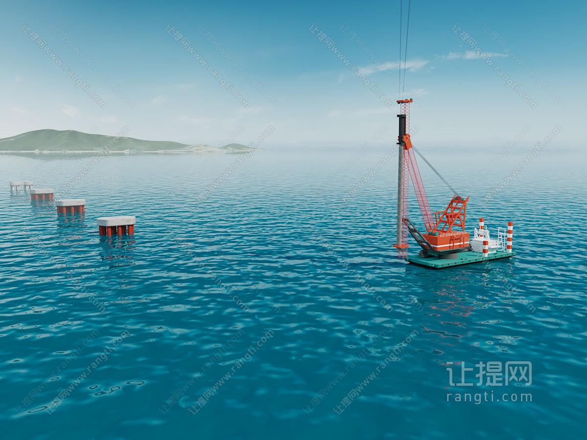 现代打桩船