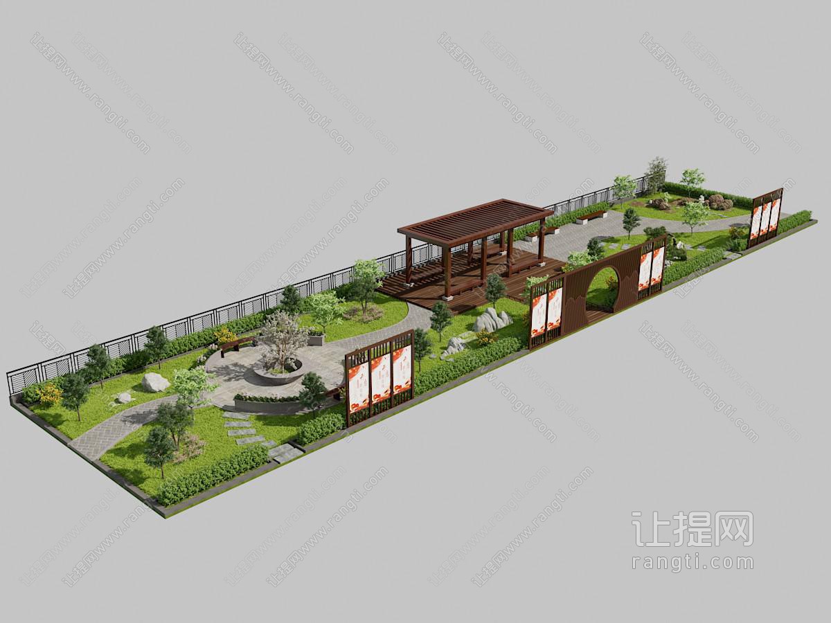 新中式公园景观