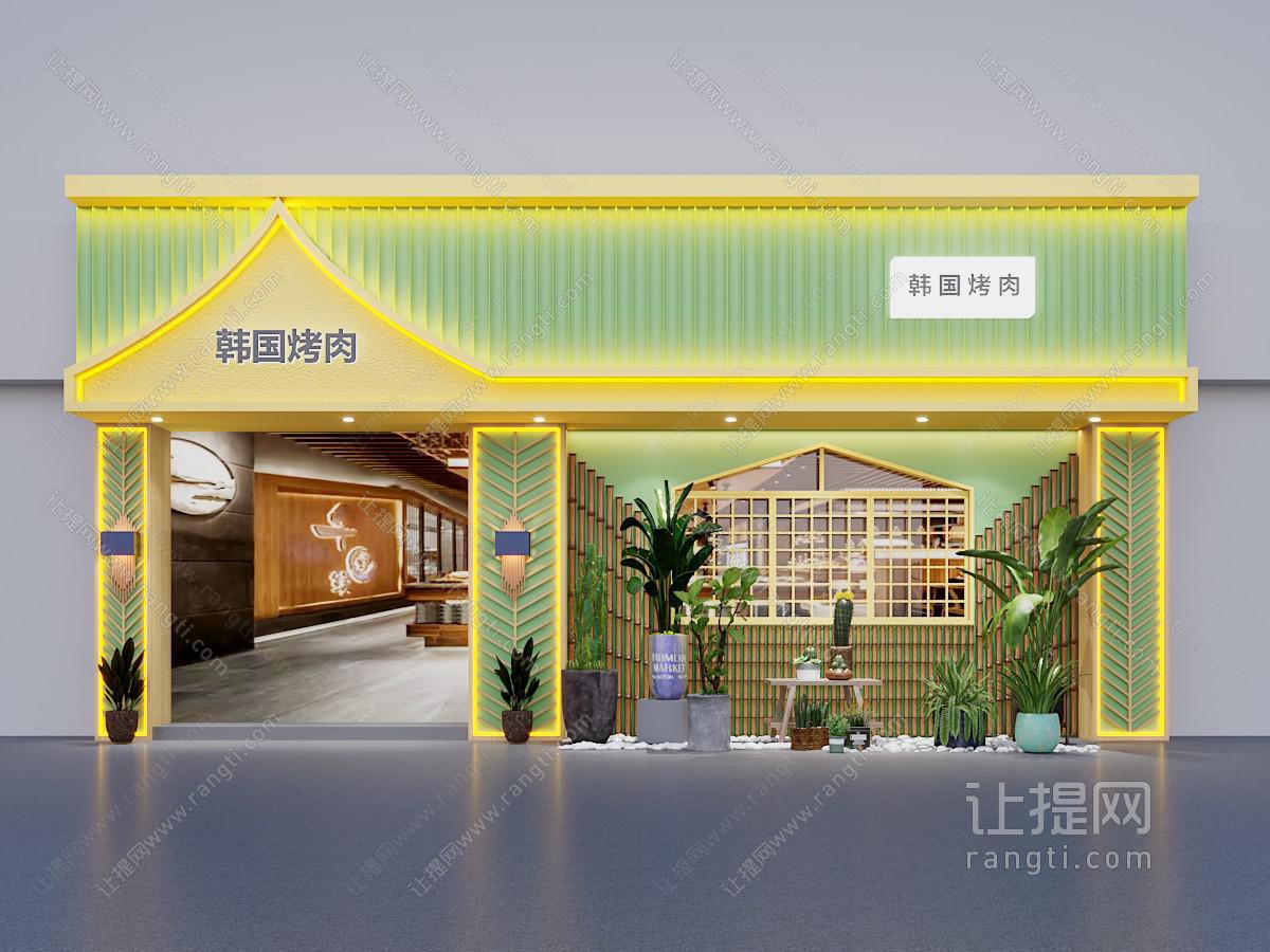 东南亚傣韩泰越风餐厅门头