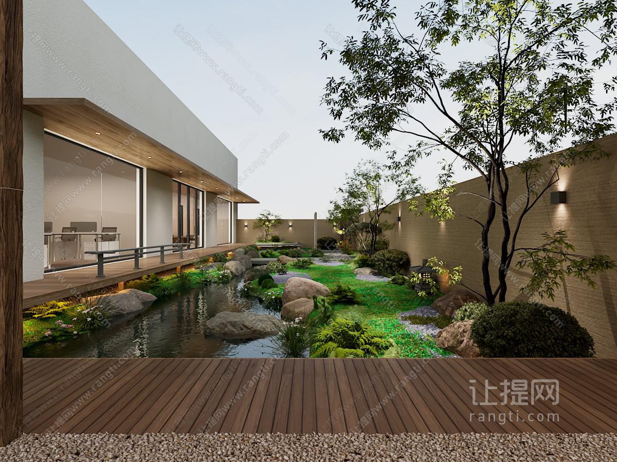 别墅庭院 花园