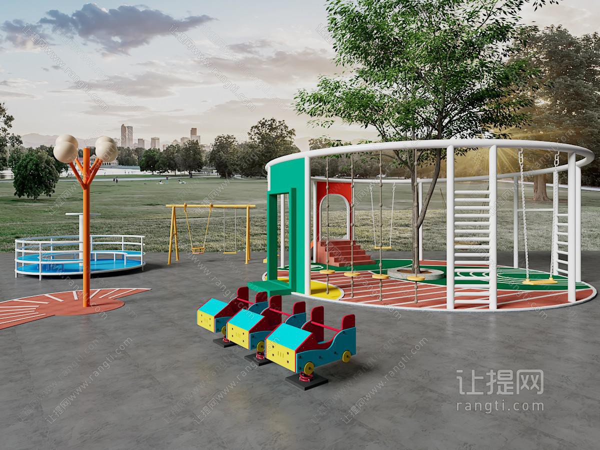 现代幼儿园户外游乐设施