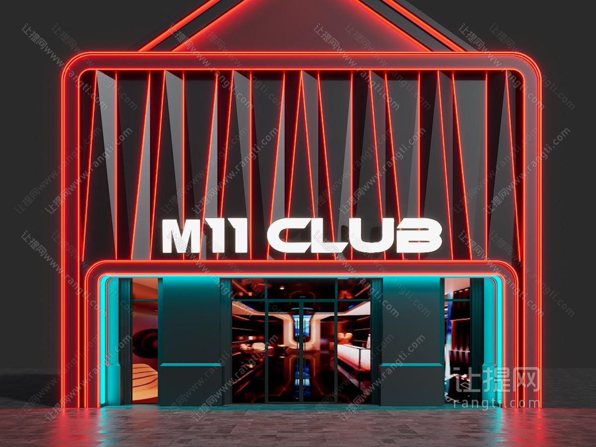 现代门头 门头 夜店门头 酒吧门头 酒吧 门头 门头设计