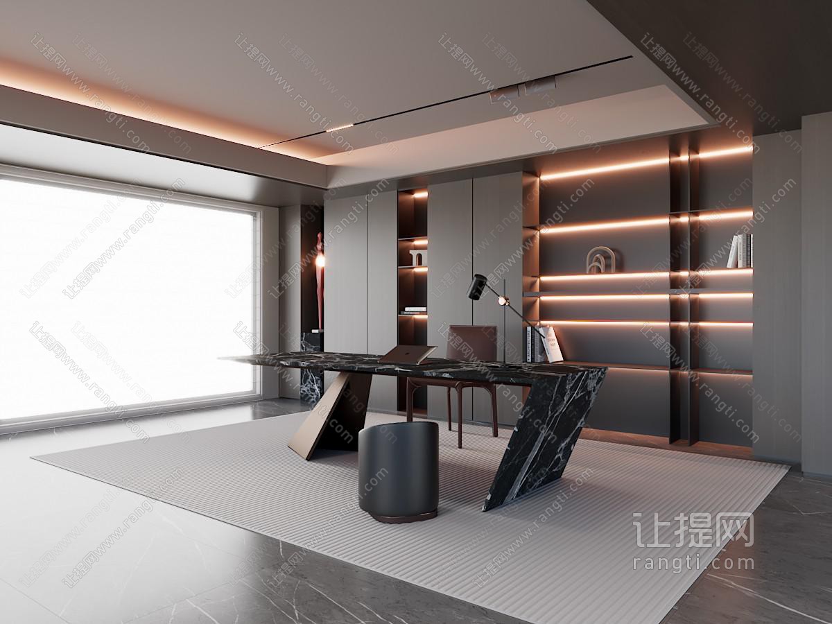 现代意式书房