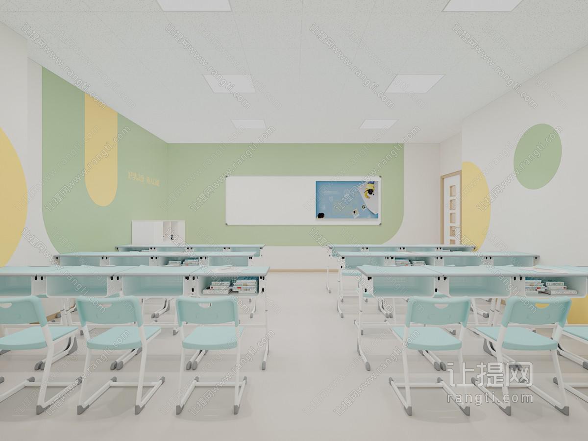 现代学校 培训机构前台 培训教室