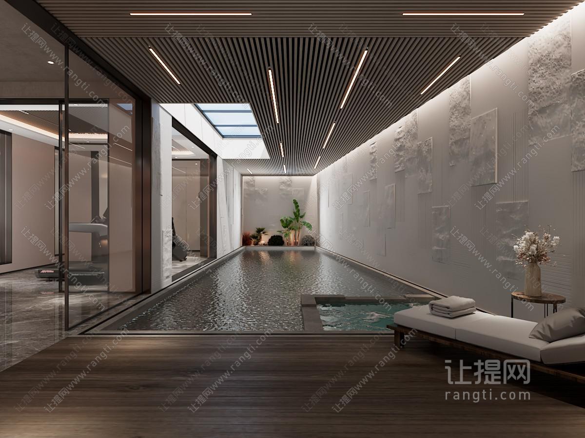 现代游泳池
