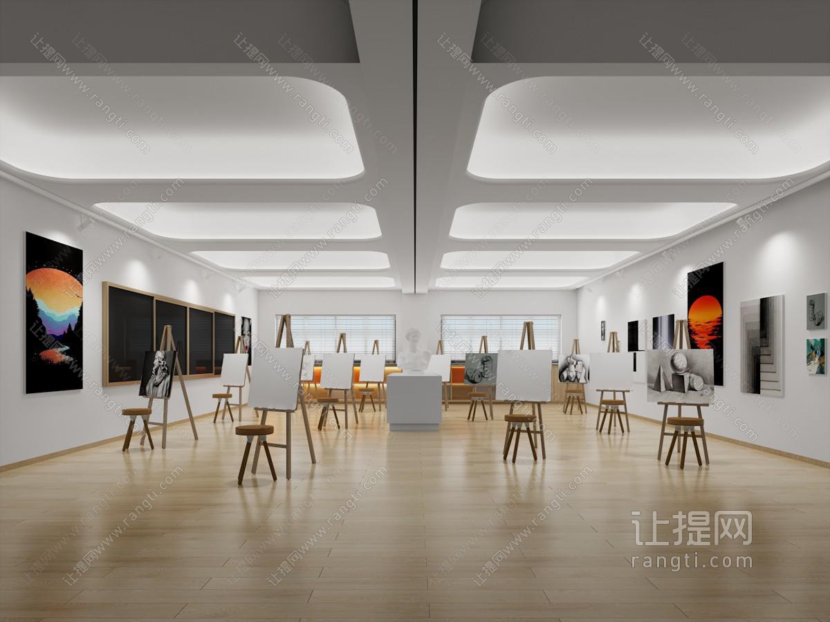 学校美术室 画室 素描室