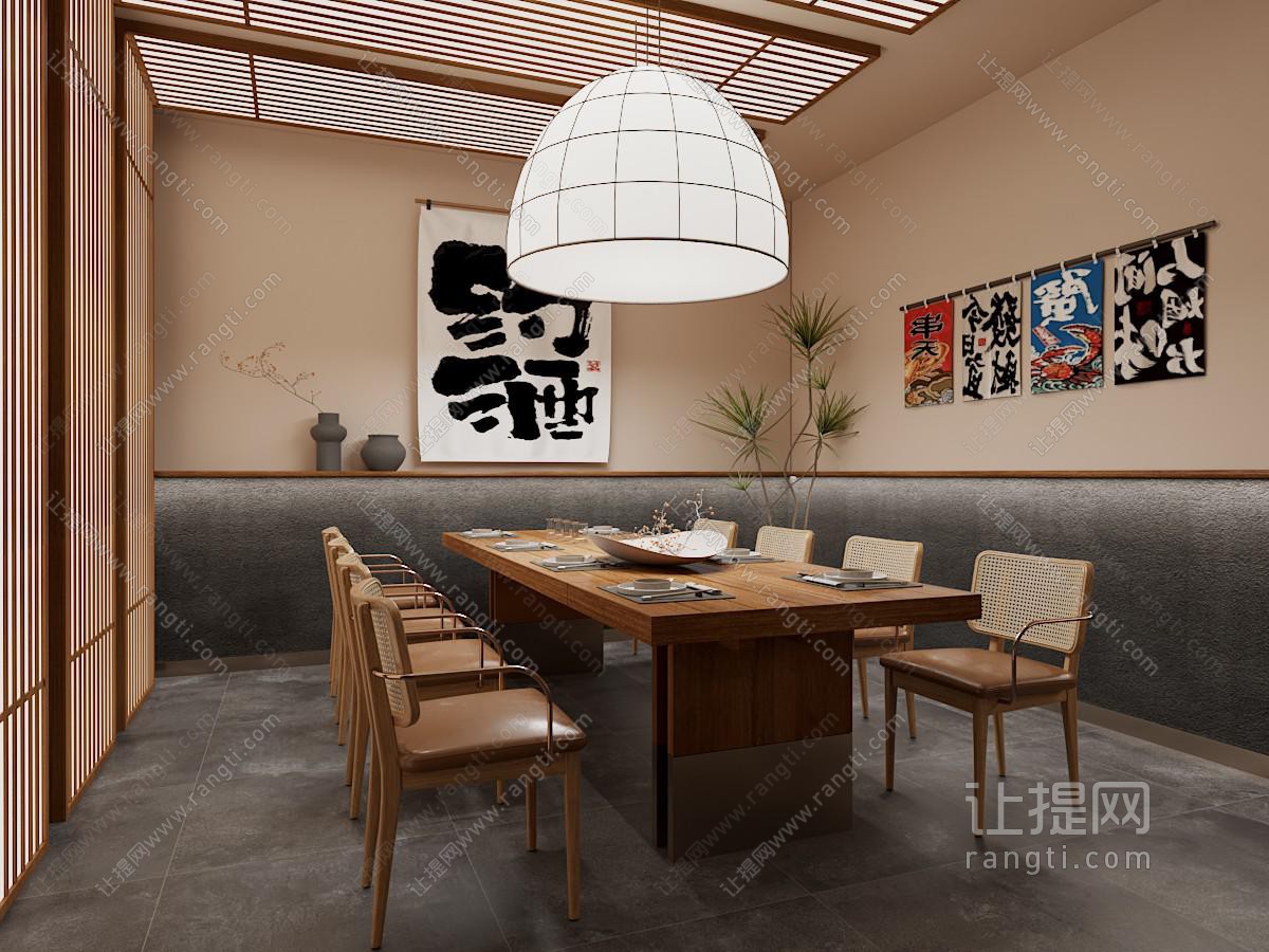 侘寂风包厢 烧烤店包间 火锅店