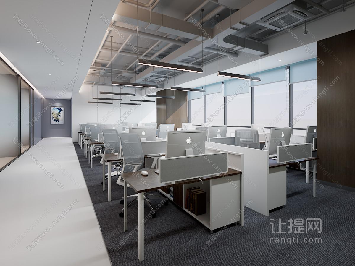 现代开放式办公室