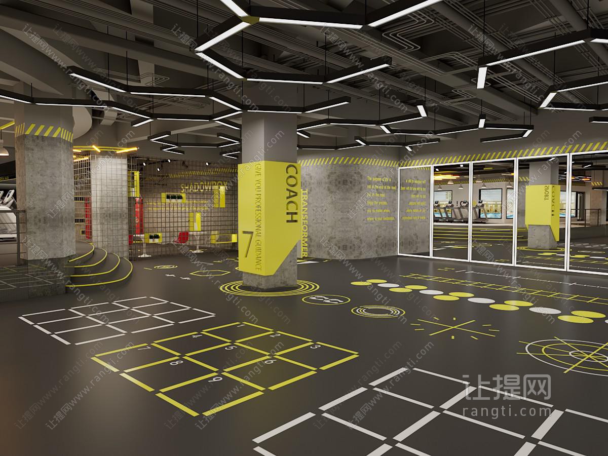 工业风LOFT健身房