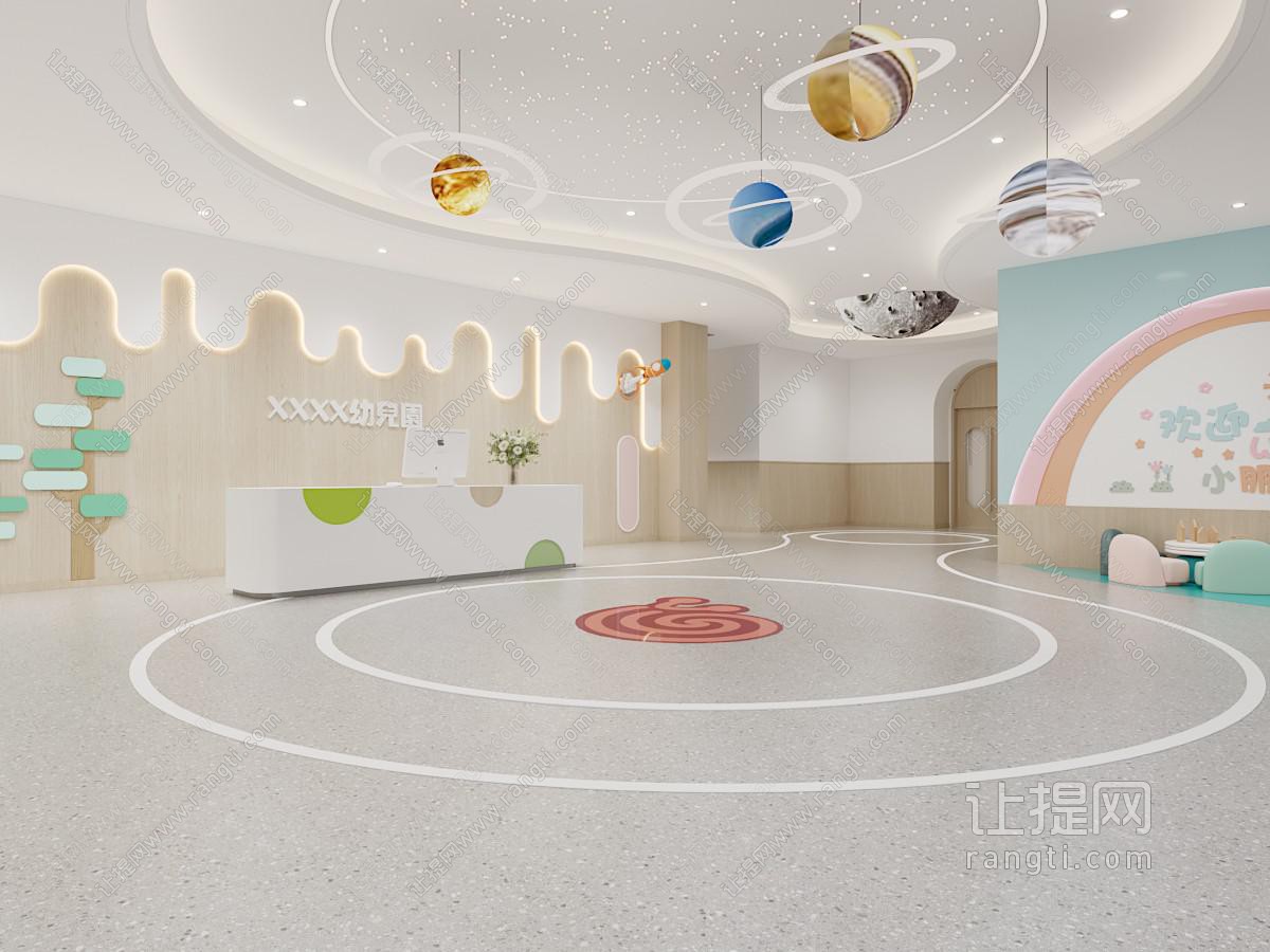 现代幼儿园 接待大厅