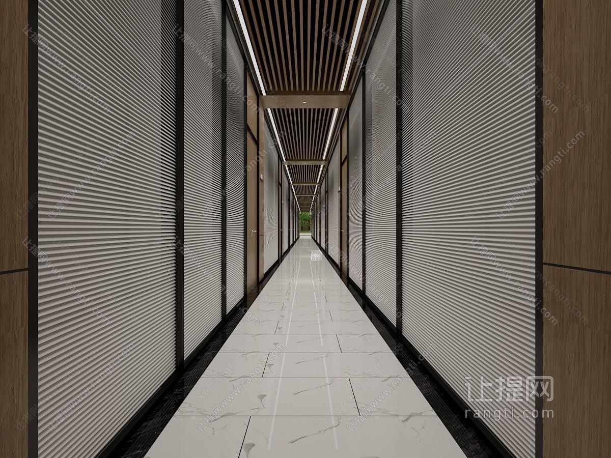 现代办公走廊过道