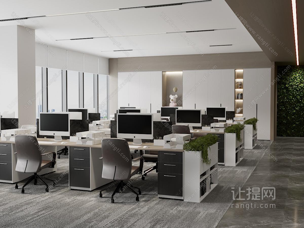 现代公共办公区 办公室