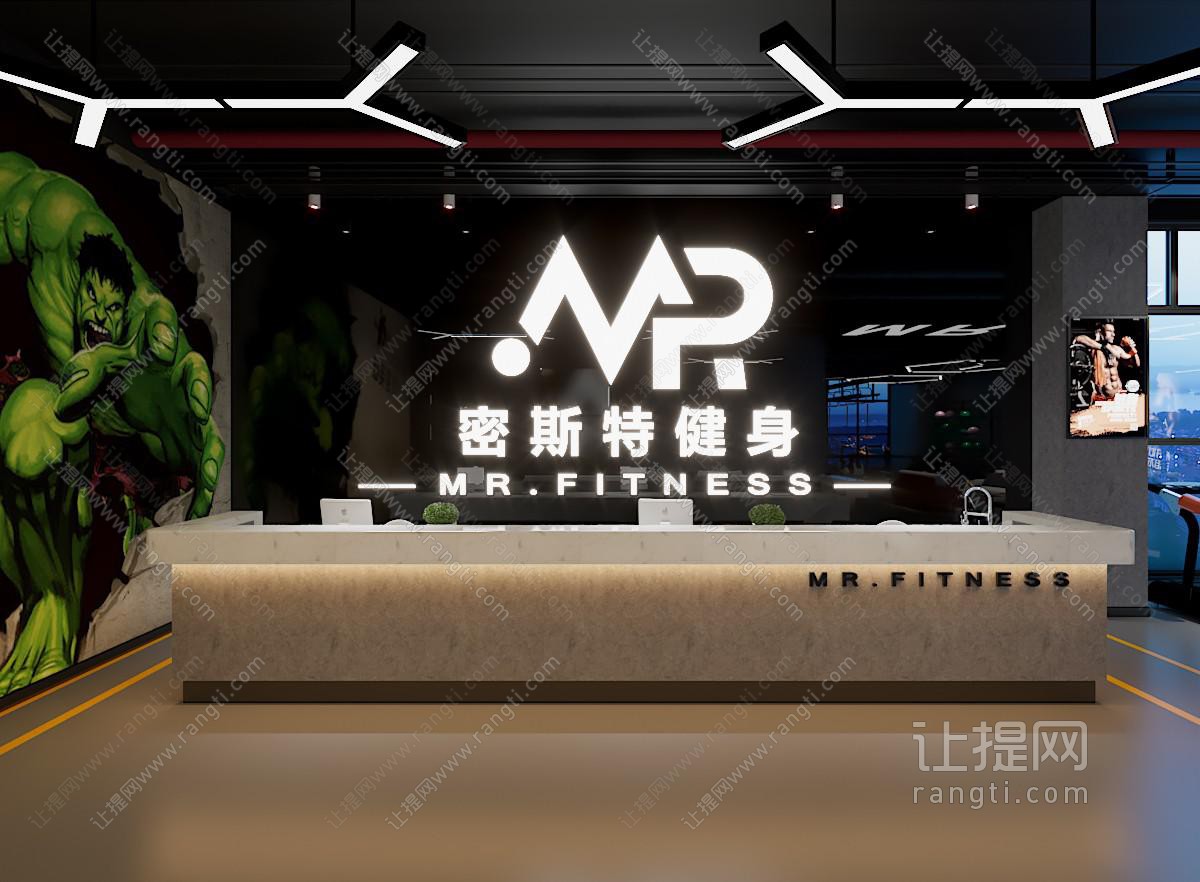 工业风健身房单车房