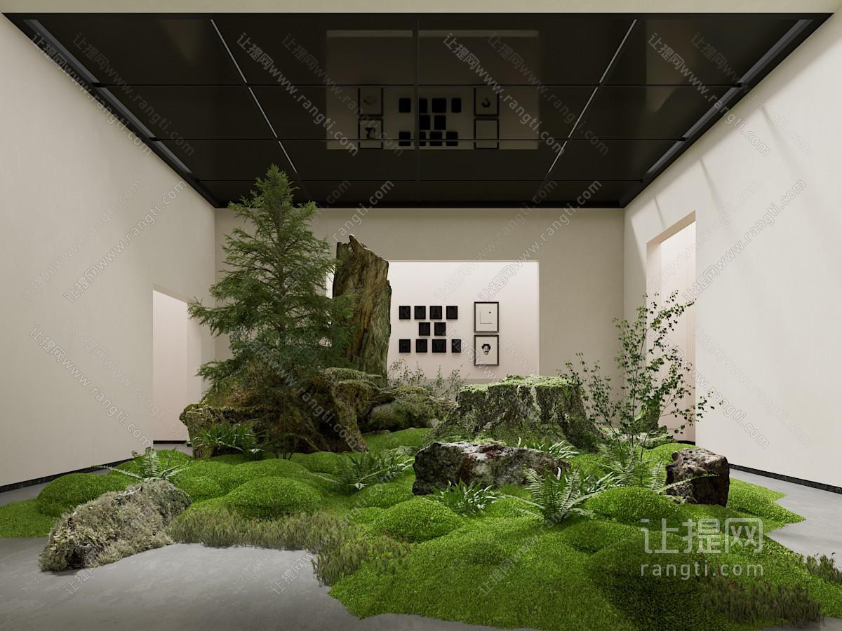 现代室内植物景观园艺小品