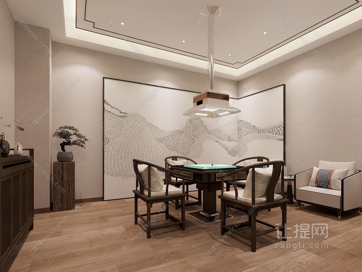 新中式棋牌室