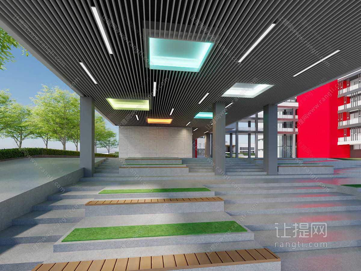 现代学校架空层