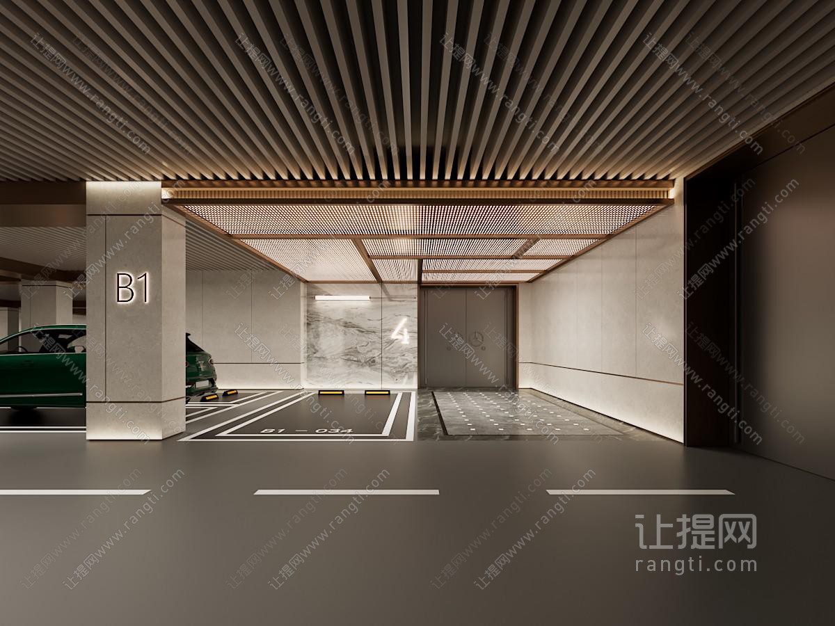 现代车库 停车场