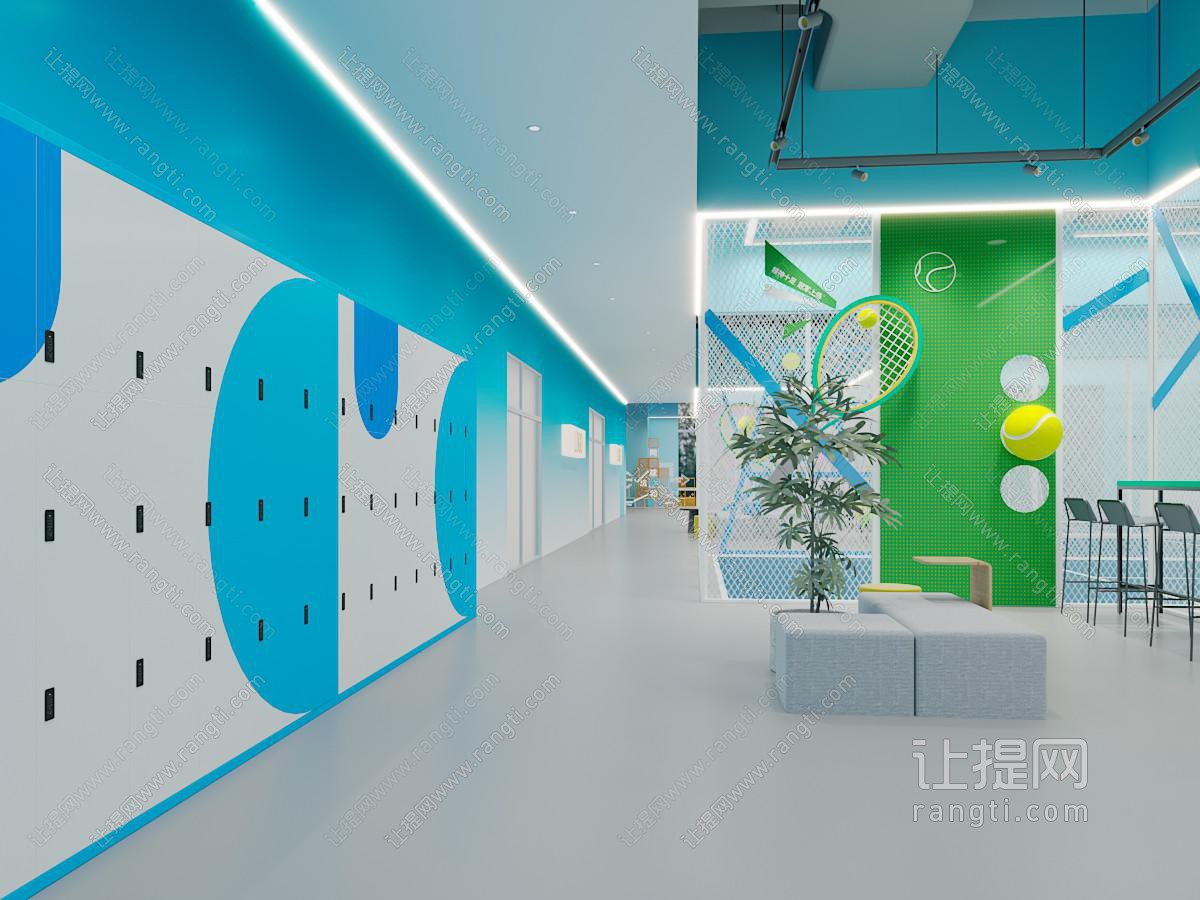 现代网红网球场 潮流