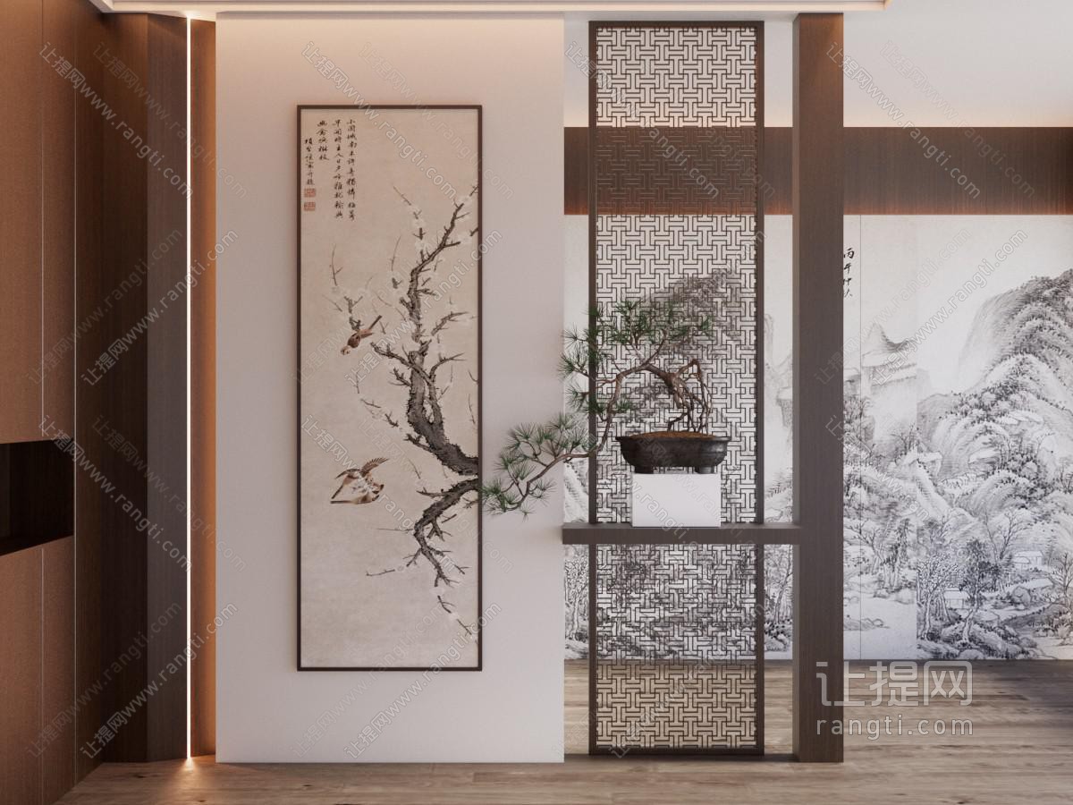 新中式玄关隔断