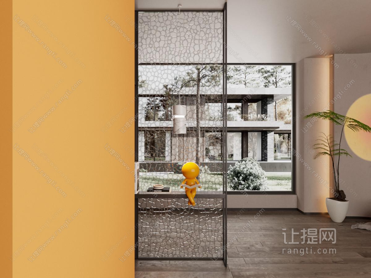 玄关隔断 玻璃屏风