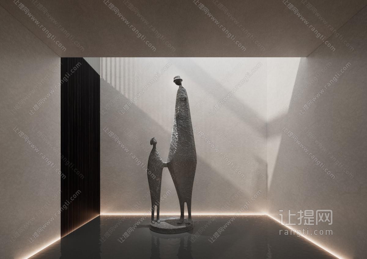 现代抽象人物雕塑