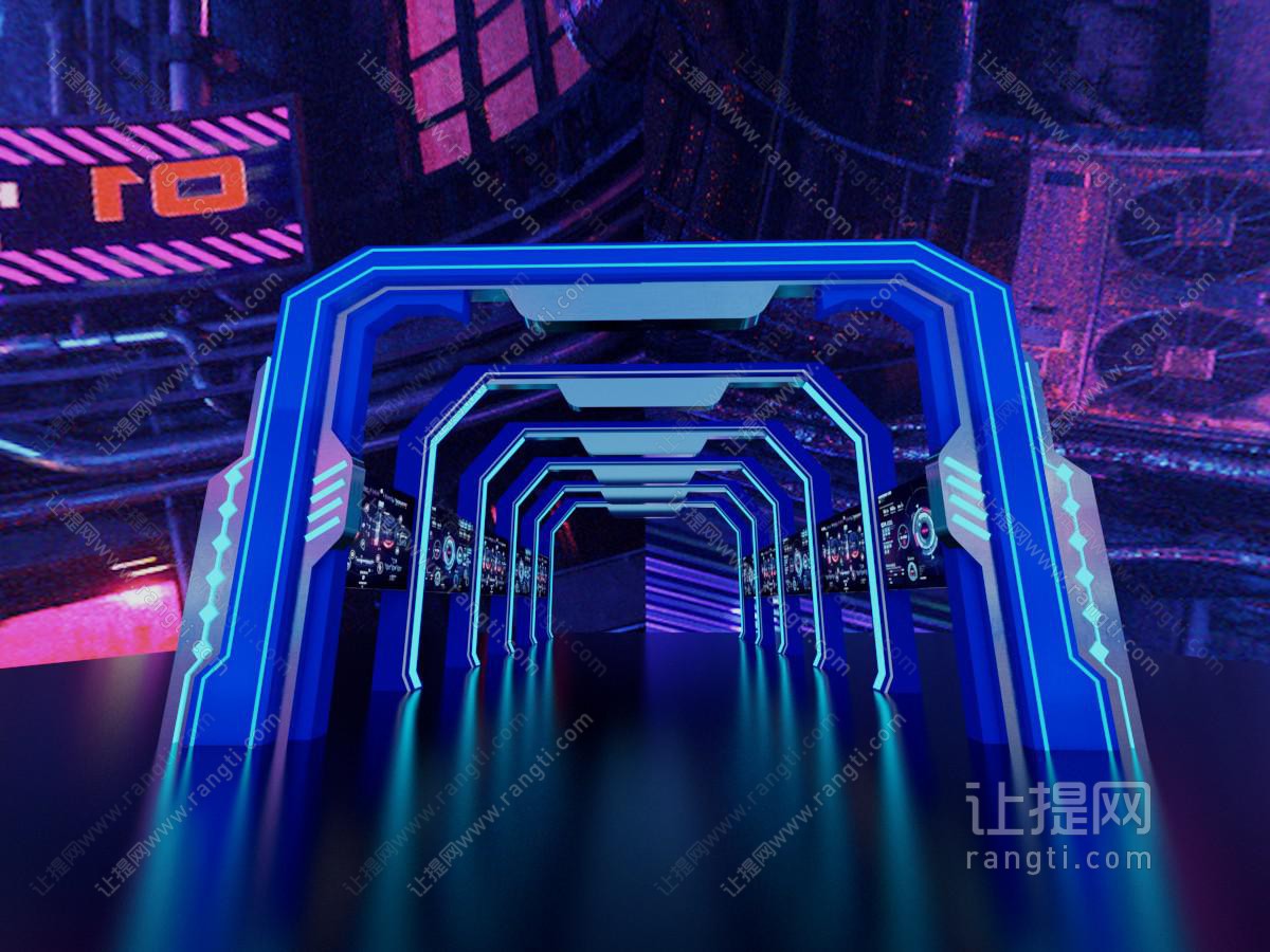 现代拱门 通道