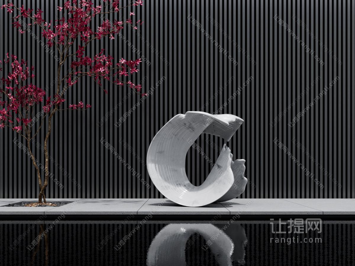大堂雕塑艺术摆件模型